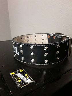 Dog collars 100%leather S,M,L,XL custom with name 2 inches width(collares para perros grandes resistentes todas las medidas)puro cuero vaqueta