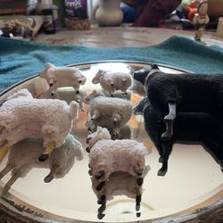 Vintage Christmas Lambs