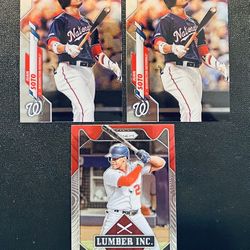 MLB Baseball Chrome Prizm Juan Soto Lot x 3 Nationals 