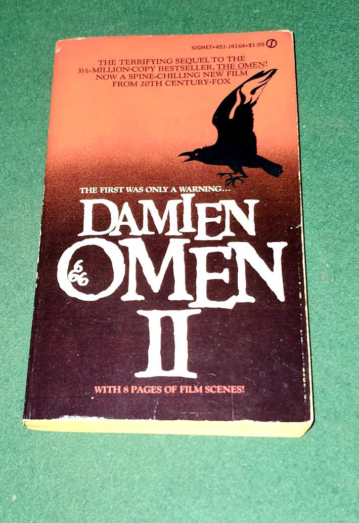 Damien Omen 2 By Joseph Howard Vintage 1st Ed. Signet Paperback Book