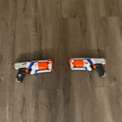 Two Nerf guns