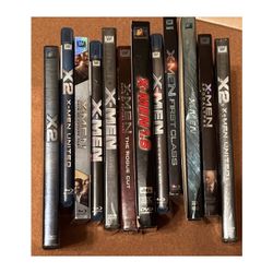 X Men Lot of 12 Bundle Collection Blu Ray & DVDs