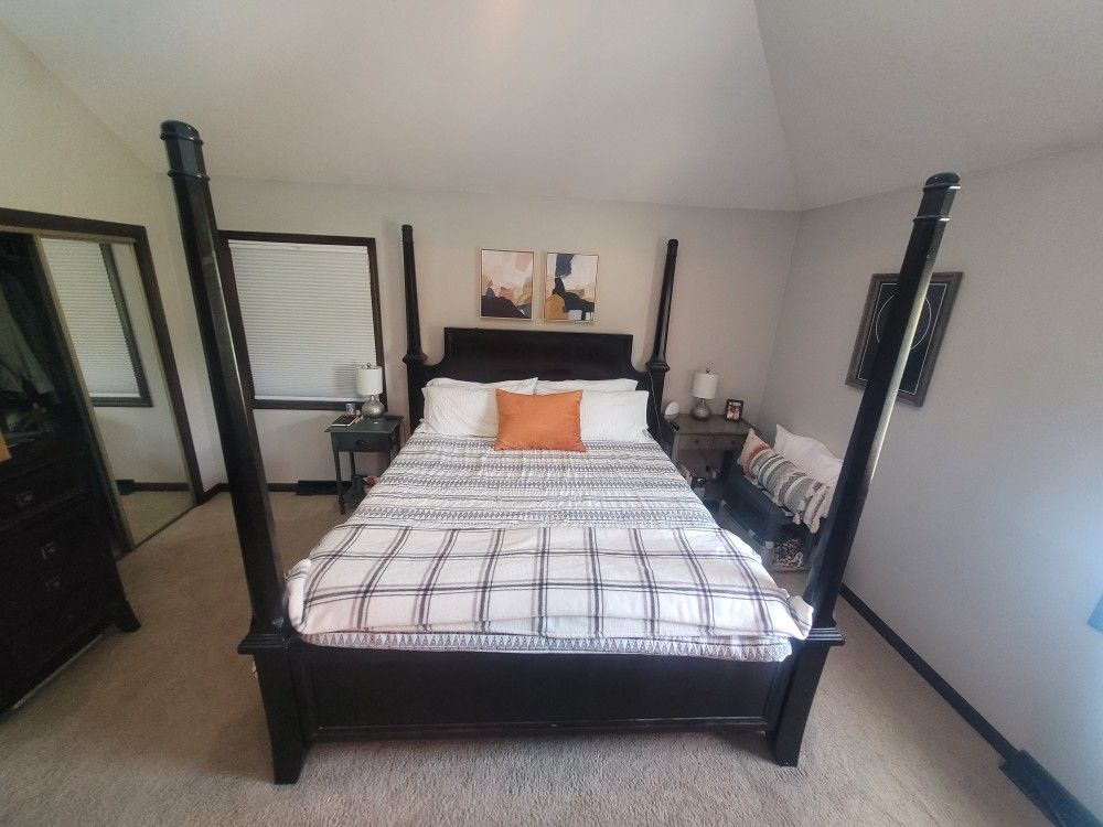 King Size Bed Set-mattress Not Included