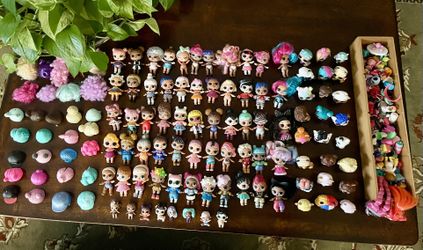 Huge Lot LOL Surprise Dolls, Pets, Mini Baby Dolls, Hats, Clothes, (81 Dolls&Pets Plus Accessories) Price Is FIRM. Lower Offers Will Be Ignored.