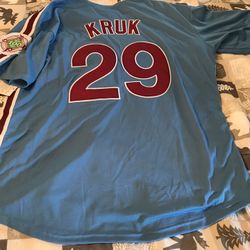 Phillies Kruk Throwback Jersey 