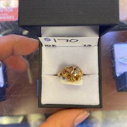 Gold Elephant Ring 