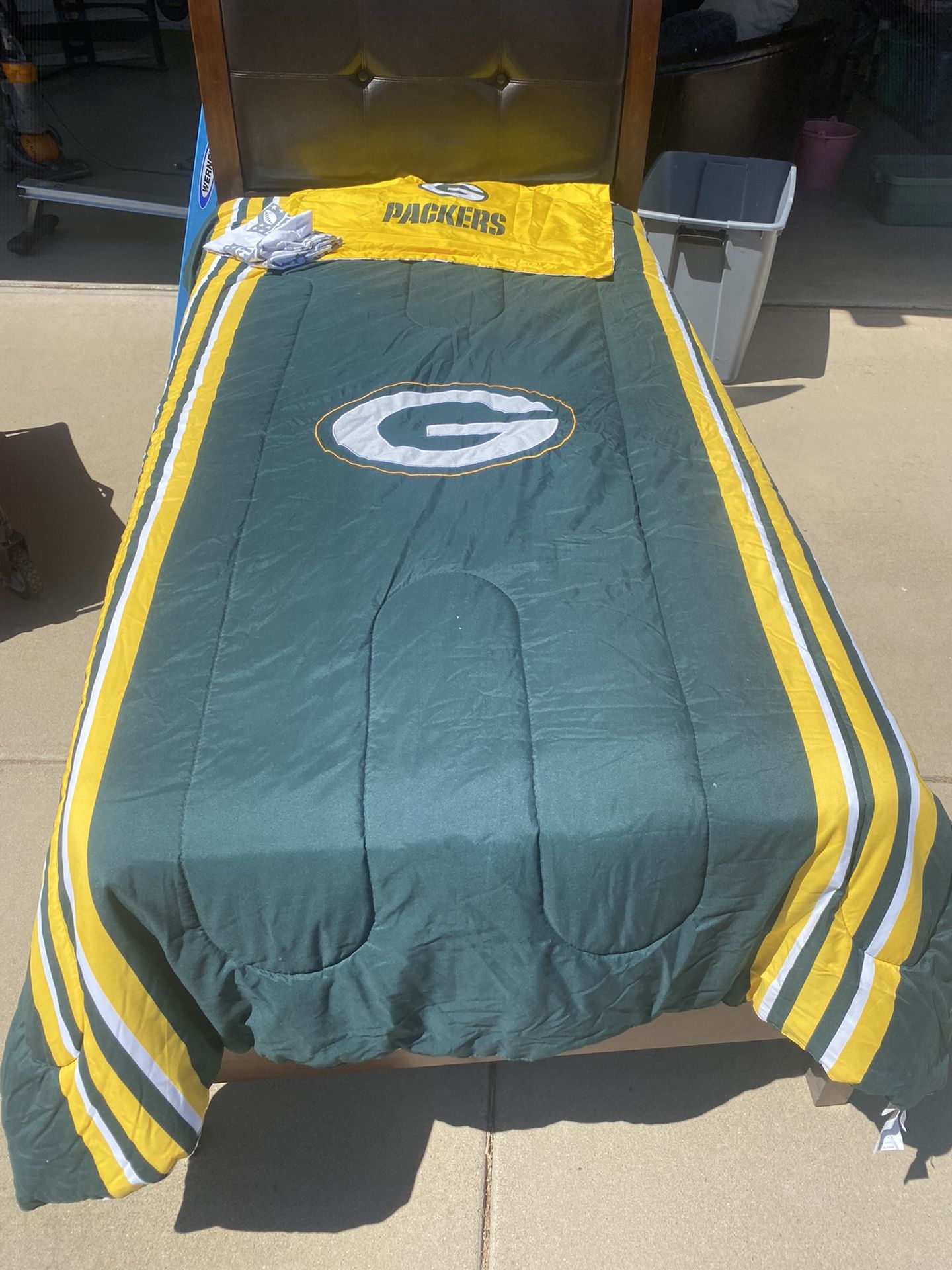 Green Bay Packers Twin Comforter Bedding Set