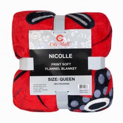 Queen size soft flannel blanket