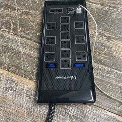 12 Outlet Surge Protector -4 USB Ports $30