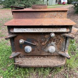 Frontier Iron Fireplace Wood Fire