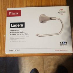 Pfister. Ladera Brush Nickel Towel Ring