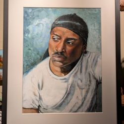 Original Portrait Painting by Lorraine "Rani" Nagle – Acrylic/Mixed Media – (25” x 32.5”)