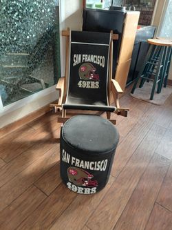San Francisco deck chair with foot rest