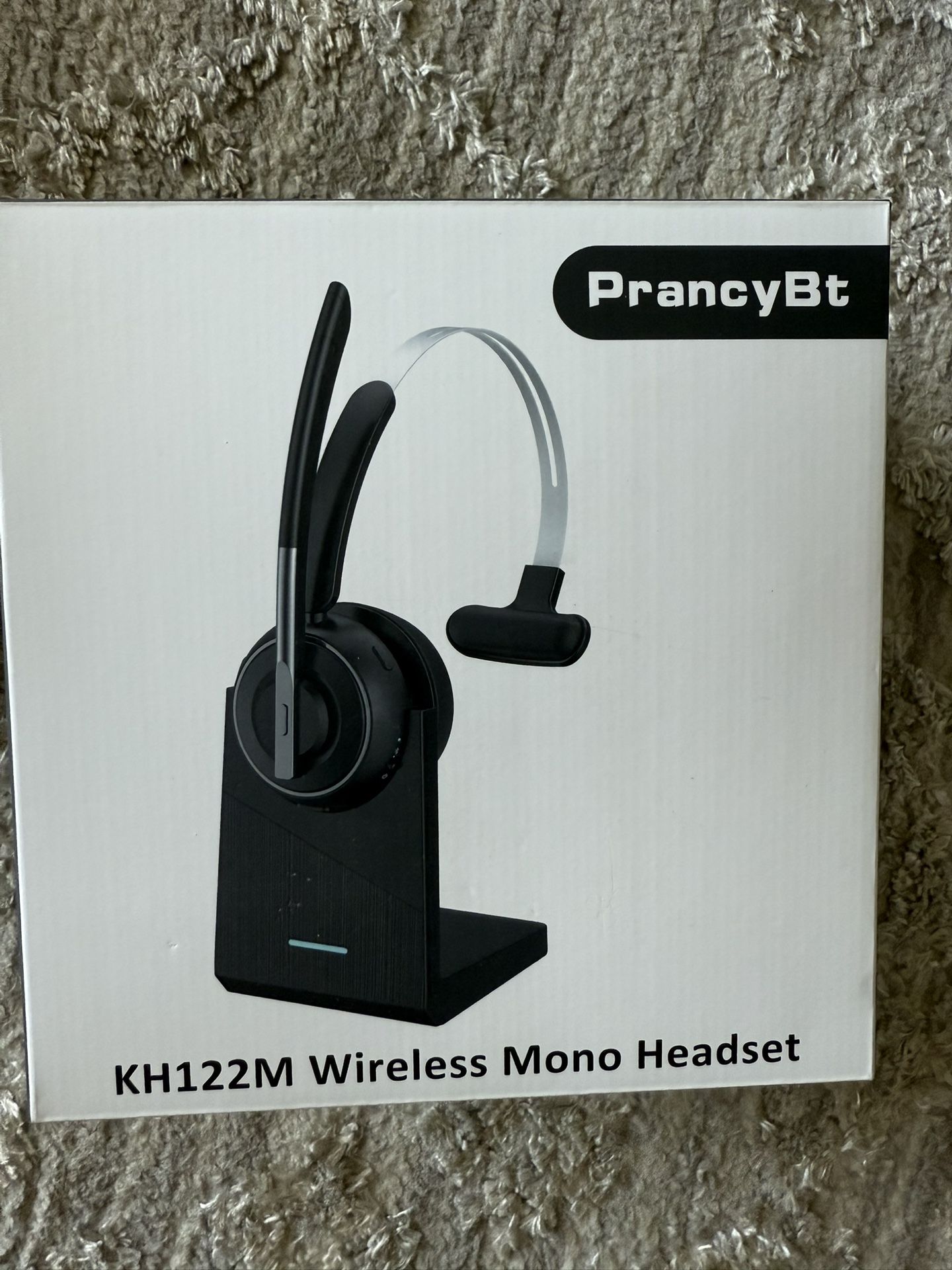 Bluetooth Wireless Headphones for PC – Noise-Canceling Microphone, Charging Base & Mute Button