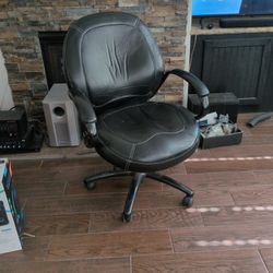 Black Leather Office Chair