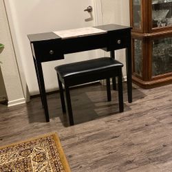 Table for mirror and stand