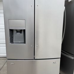 Kenmore French stainless steel big fridge only 400$sale lasts till 6pm