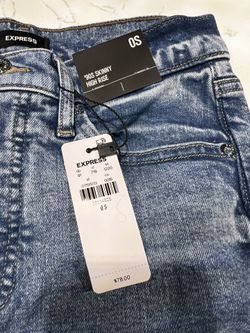 Women’s Express ‘90s skinny high rise jeans - 0 short