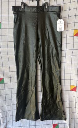New! Women’s Faux Leather Flare Pants