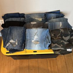 12 Pair Of Men Jeans