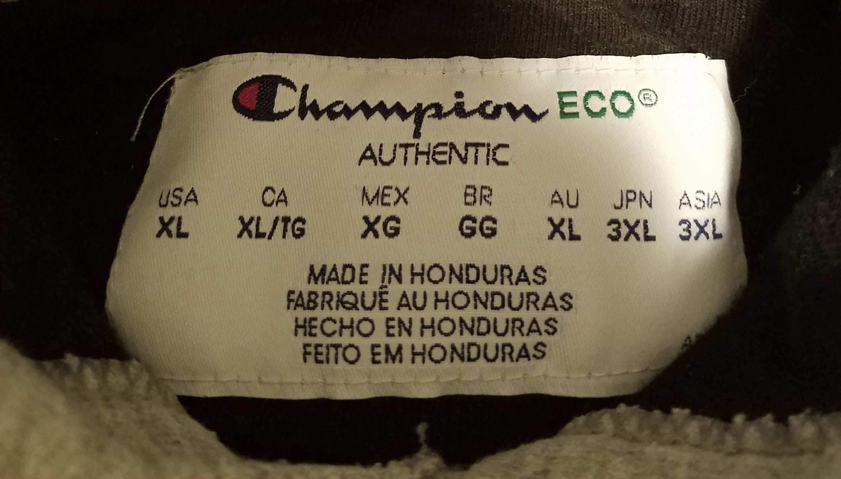 XL champion hoodie grey
