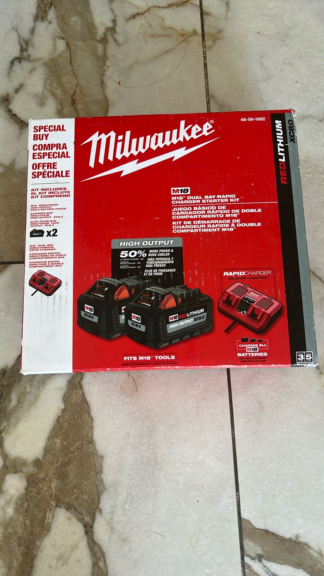Milwaukee Battery S. Set. Model. 48-59-1882