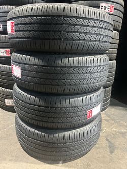 SET OF 4 USED TIRES BRIDGESTONE ALENZA AS02 (RUN FLAT)…235/60/18