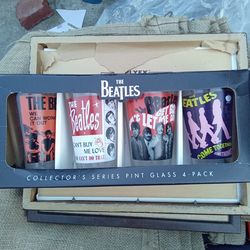 4 new collection The Beatles Pint glass