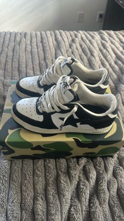 Men’s Bapestas Black Calf Hair