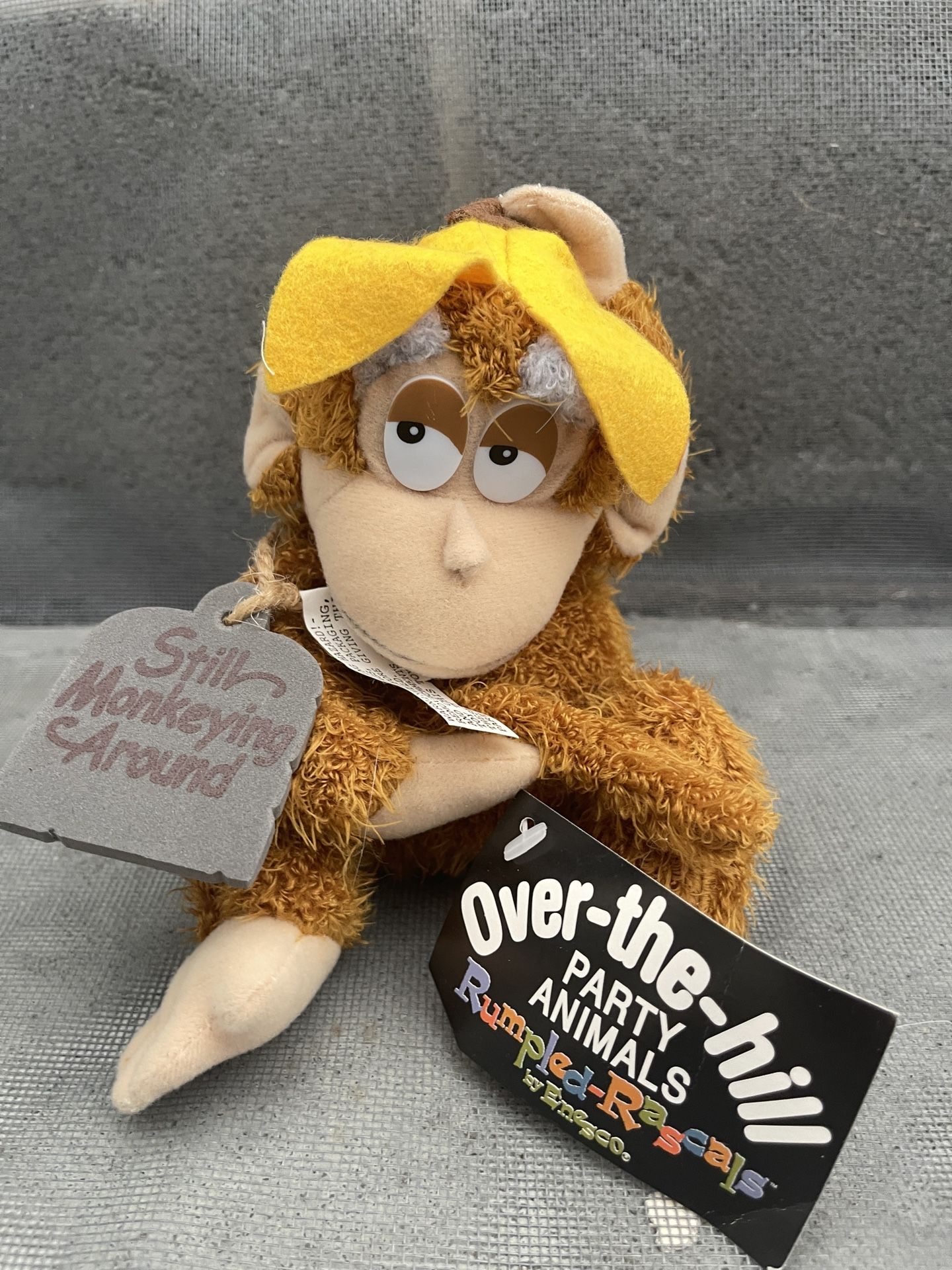 Over The Hill Monkey “Still Monkeying Around” Birthday Plush 8” Enesco
