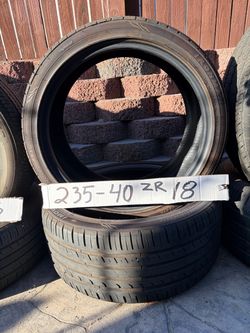235 40zr 18 set of two tires