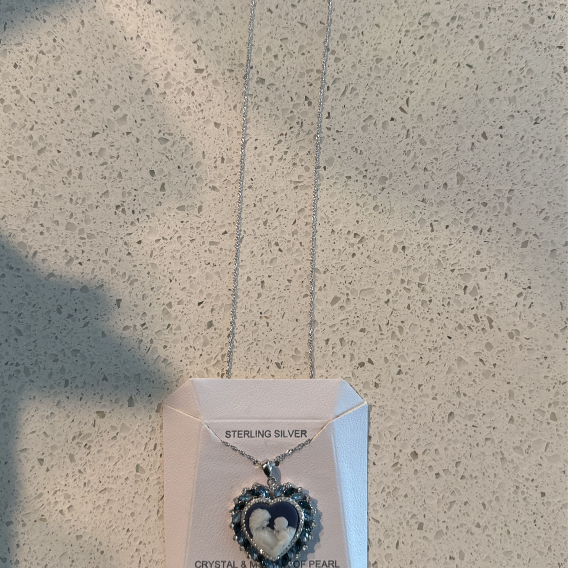 Precious Stone And Silver Necklace