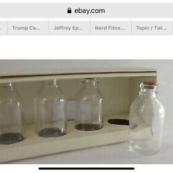 Pottery barn!! message in a bottle place card holders set of eight