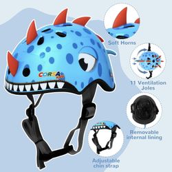 Toddler Helmets 2-4 Years, Lightweight Kids Bike Helmet for Year Boys Girls Multi-Sport Protection with 11 Vents, Child Toddler Bike Helmet for Bicycl