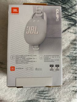 🔊 JBL Clip 5 White 🤍 Original Bluetooth Speaker 🔥 Waterproof IP67