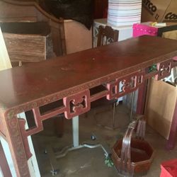 Beautiful Asian Altar Or Sofa Table 