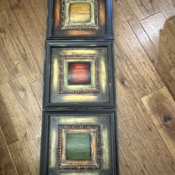 3 Separate Wall Hanging Art