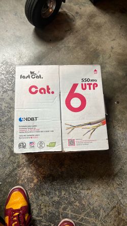 Fast Cat 6 Ethernet 1000ft box great shape