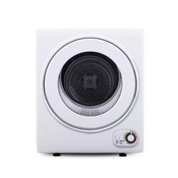 1.6 cu. ft. Vented Portable Clothes Dryer in White, Compact Dryer Machine for Dorm, 19.5 in. W, 23.6 in. H