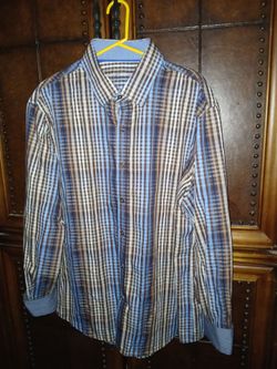 Tasso Elba Button-Up Dress Shirt (Size XXL)
