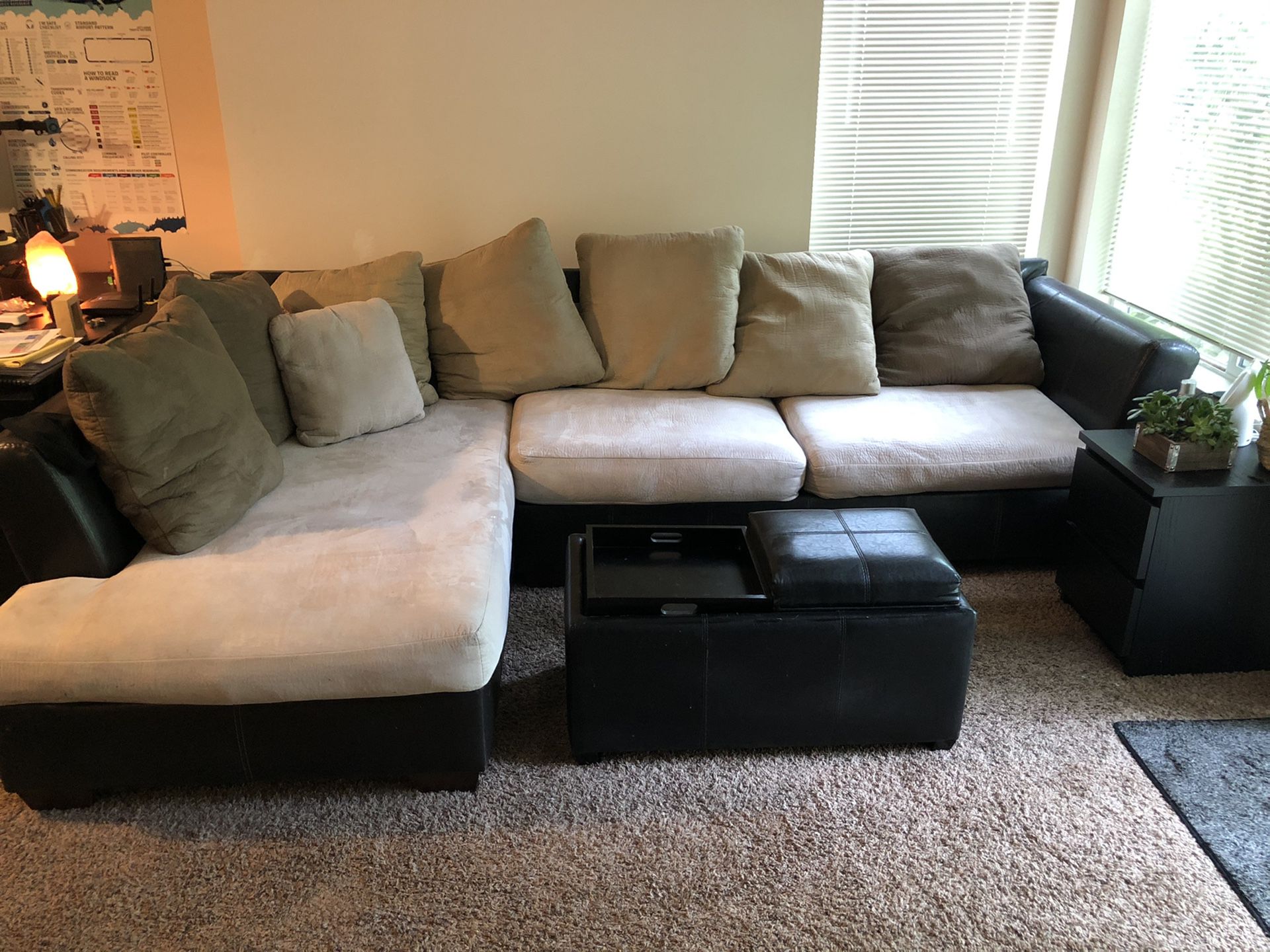 Large Sectional and Ottoman