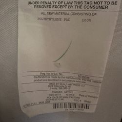 Sealy Full Size Mattress and Box Spring 