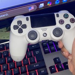 White PS4 Controller