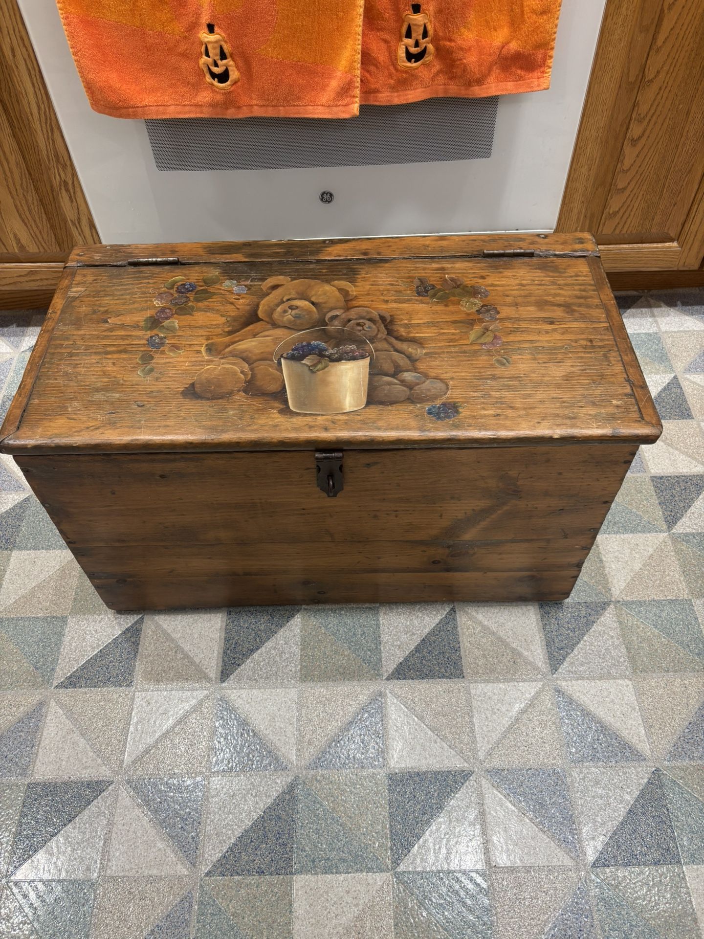 BRAND NEW WOOD HOPE CHEST. $100.00. 