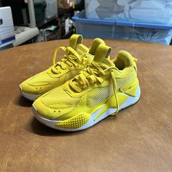 Puma RS-X Jr Dandelion / White Athletic Shoes Sneakers Size US 6.5C 374286-03