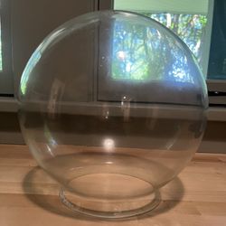 Rejuvenation Hand Blown 10 Inch Glass Shade (6 Inch Fitter Size) 
