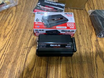 New Genius Audio Xtreme Mini 1000w 4 Channel Amplifier $140 New in package . New Display Model $100