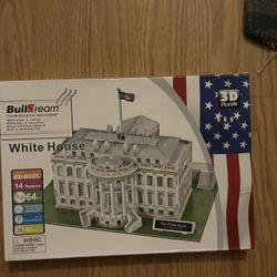 White House Washington DC 3D 64 pc 11" X 8.3 X 7.5"" Buildream Puzzle