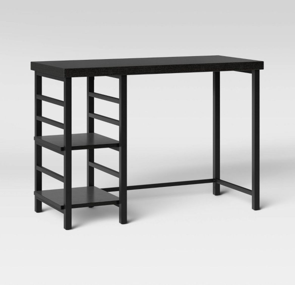 Adjustable Storage Desk Black