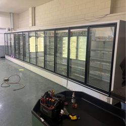 12 Door Cooler/freezer With Matching Condenser 